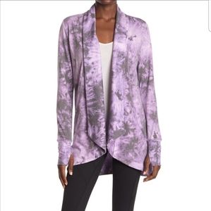 NWT Lavendar Tie Dye Athleisure Cardigan